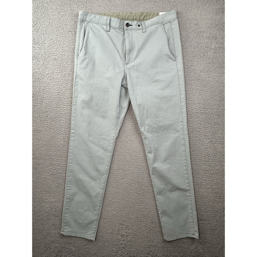 Rag & Bone Chino Pants Mens 36x32 Marine Blue Fit 1 Slim Straight Pants